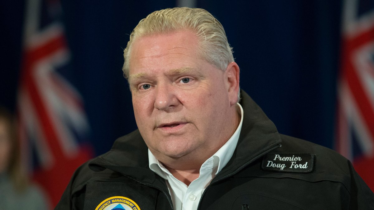 'This head's like limestone': Ontario Premier Doug Ford unhurt after